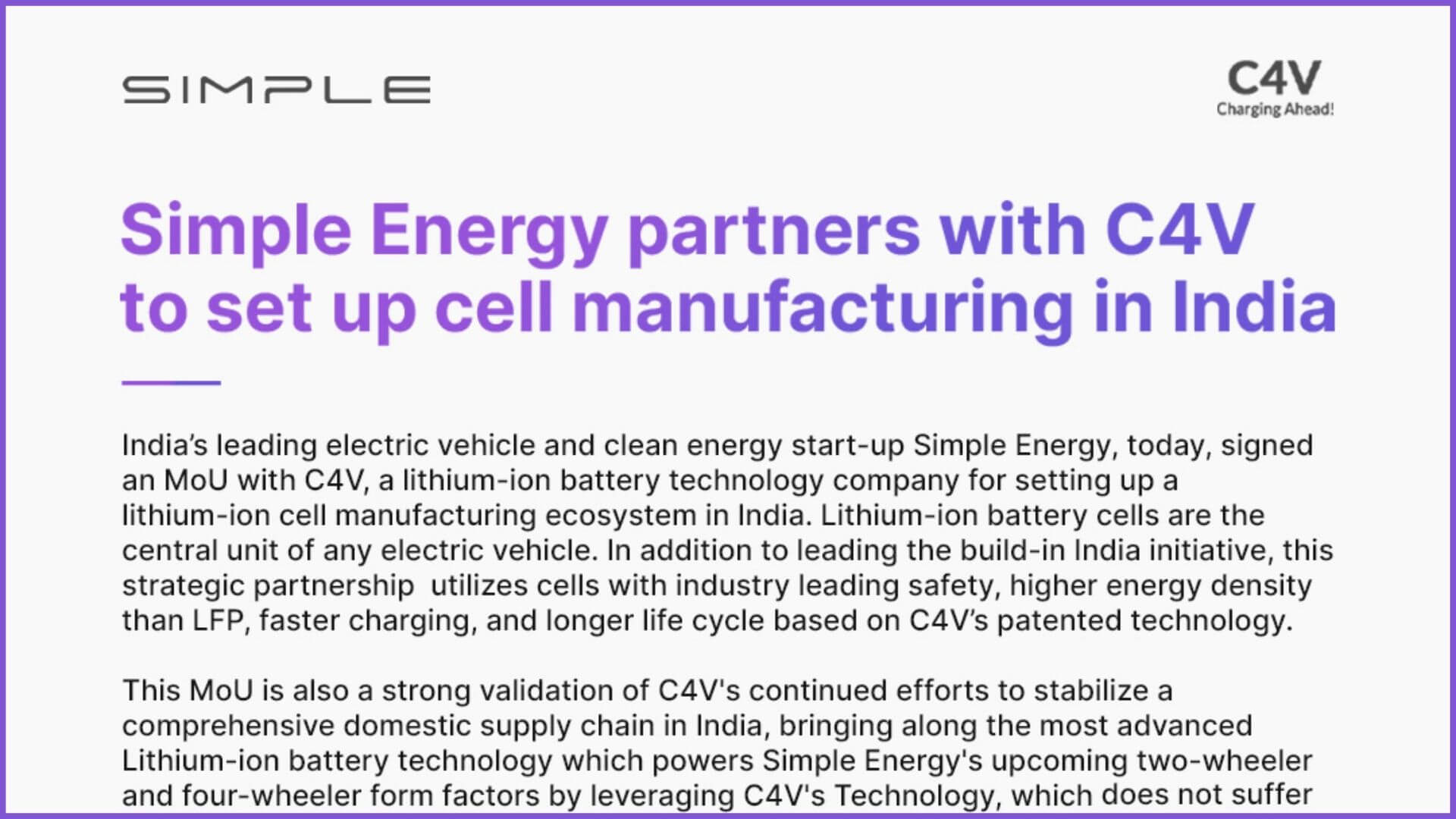 https://e-vehicleinfo.com/simple-energy-signs-mou-with-c4v/