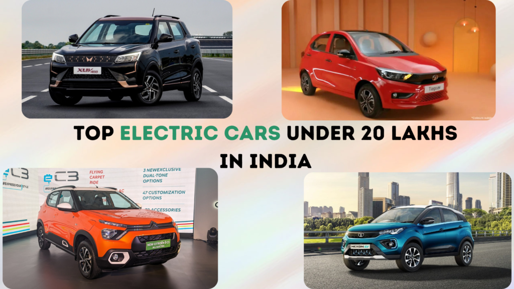 Top 7 Electric Cars Under 20 Lakhs in India - E-Vehicle Info