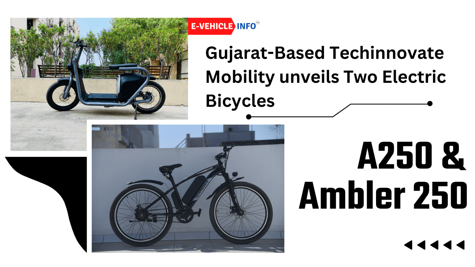 GujaratBased Techinnovate Mobility unveils Two Electric Bicycles "A250
