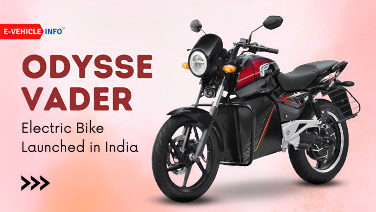 Odysse Vader Electric Bike Launched In India at 1.10 Lakh, Range 125 Km