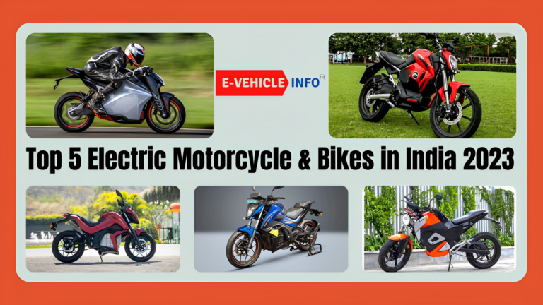 Top 5 Electric Motorcycle and Bikes in India 2023