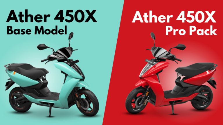 Ather 450X Vs 450X Pro- Price, Range and Charging Time