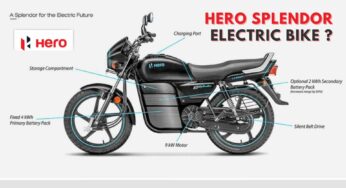 Hero Splendor Electric Bike spied Testing in Pune