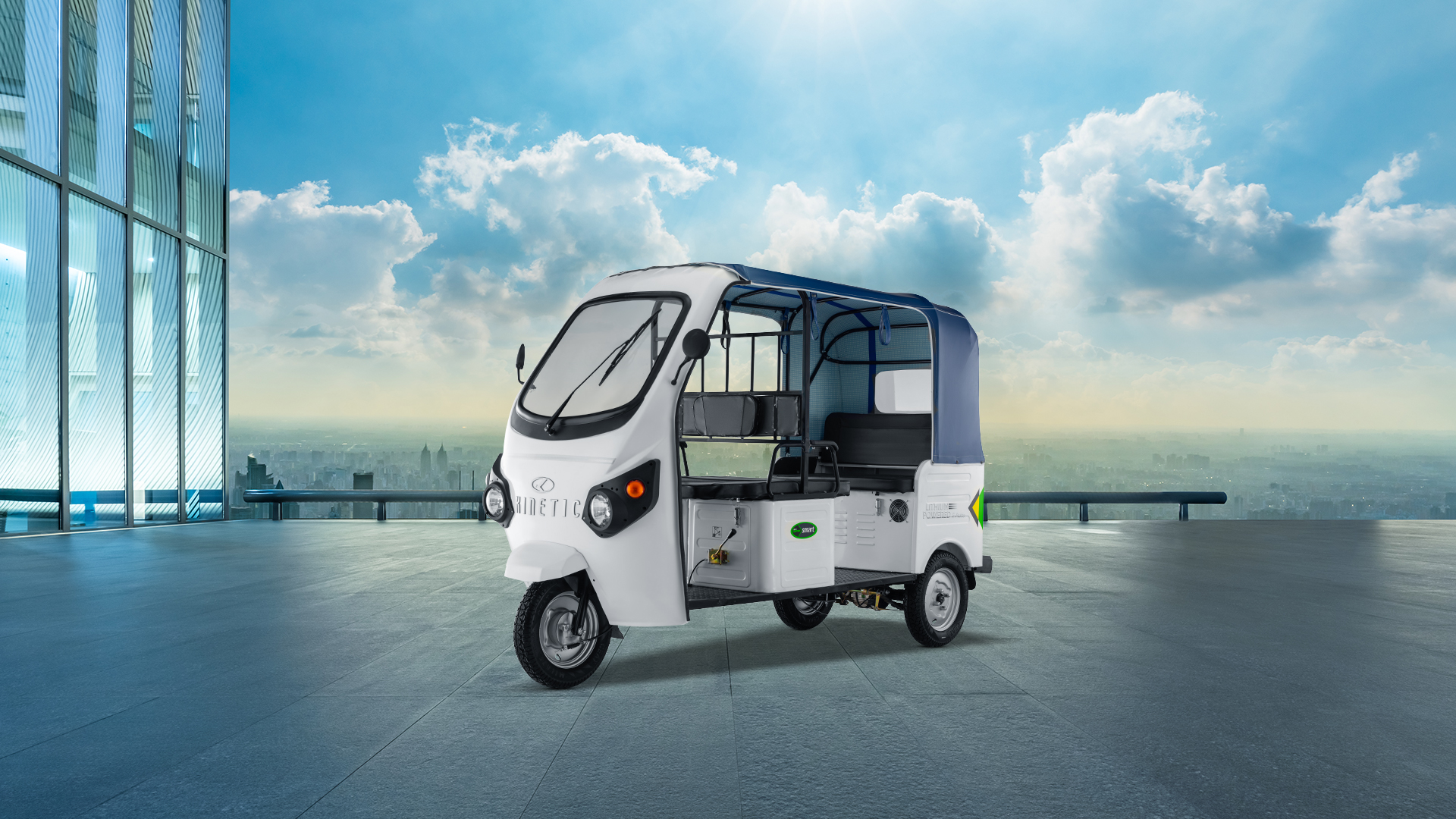 Kinetic Safar Smart Electric Rickshaw 1 Top 10 Longest Range Electric Rickshaws in India 2024