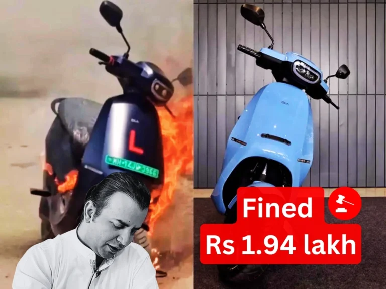 Ola Electric Fined Nearly 2 Lakhs over faulty Electric Scooter