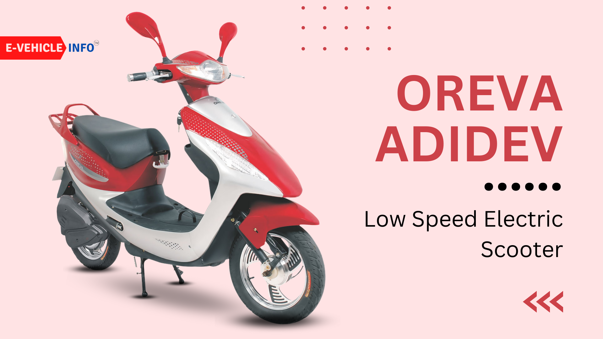 Oreva Adidev Low Speed Electric Scooter 1 Top 10 Low-Speed Electric Scooters in India 2024