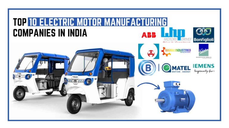 Top 10 Electric Motor Manufacturing Companies in India