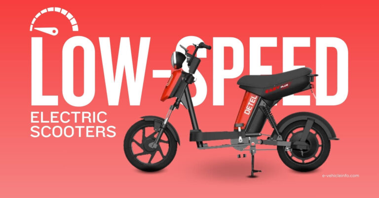 Top 10 Low-Speed Electric Scooters in India 2024