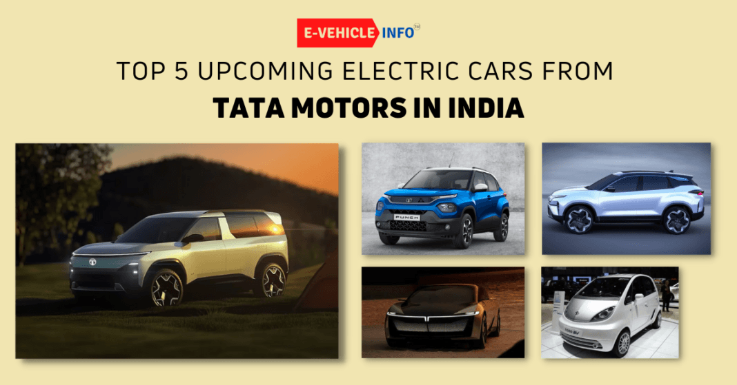 Top 5 Upcoming Electric Cars From Tata Motors In India - E-Vehicle Info