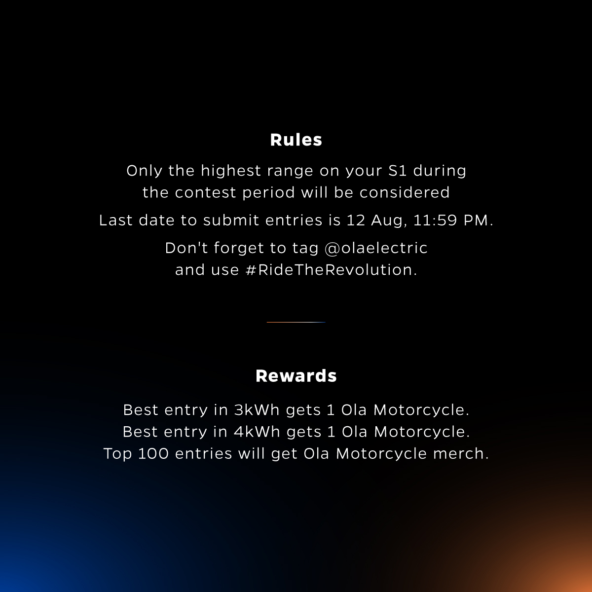 Ola rewards Ola S1 Pro Rider claims a 262km range, #RideTheRevolution contest https://e-vehicleinfo.com/ola-s1-pro-rider-claims-a-262km-range-ridetherevolution-contest/