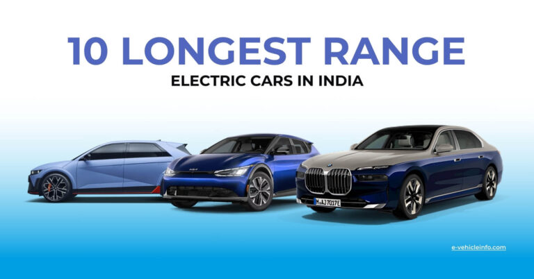 Top 10 Longest Range Electric Cars In India by 2024