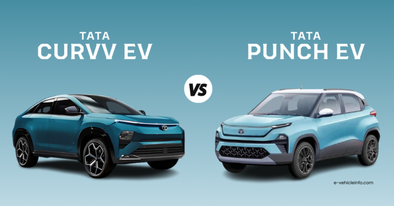 Tata Curvv EV vs Tata Punch EV- Price, Features and Specifications