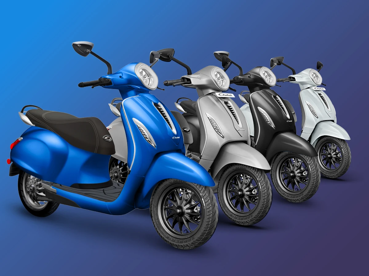 Bajaj Chetak blue 3202 Top 10 Longest Range Electric Scooters in India - Latest in 2024