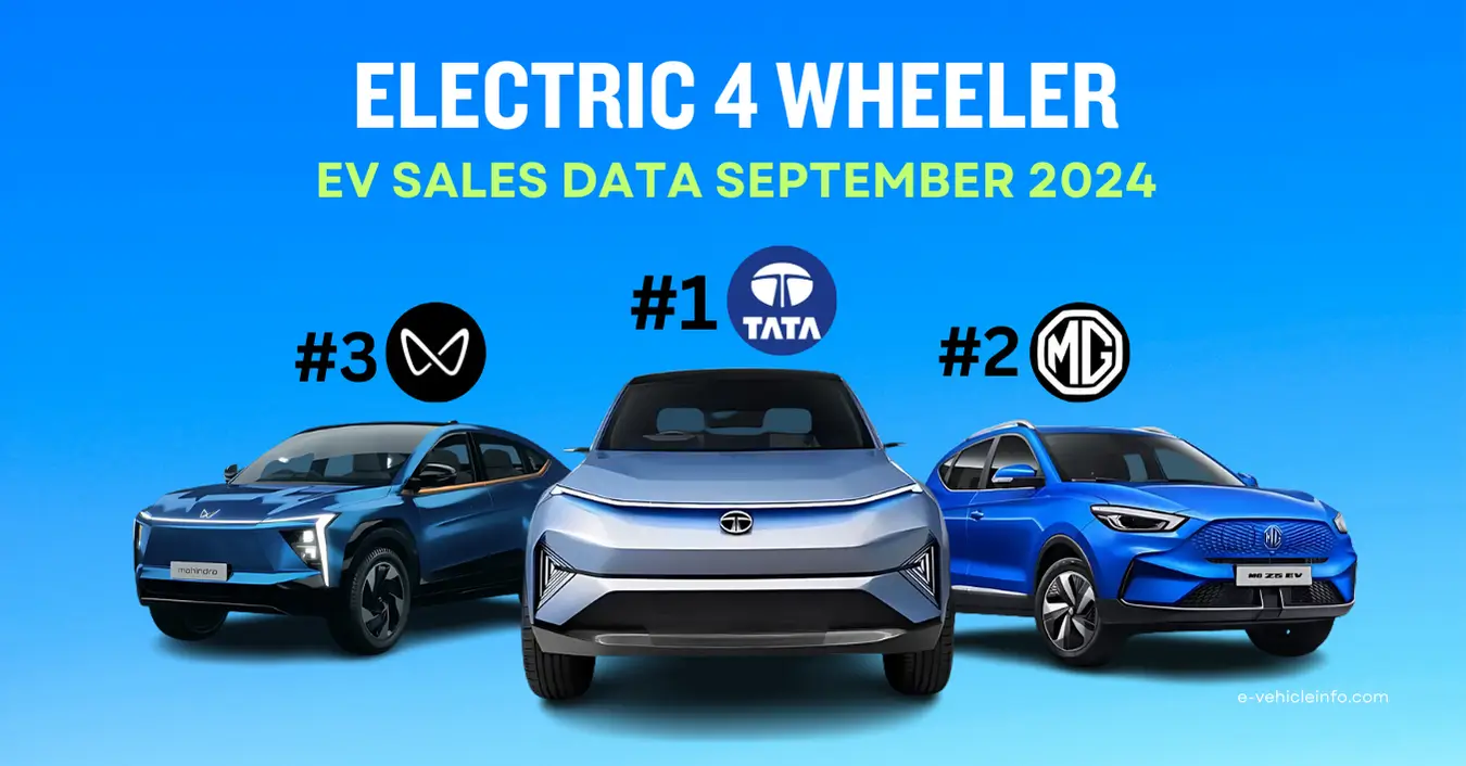 Electric 4 Wheeler Sales Data September 2024 Top 10 Companies Electric Four-Wheeler Sales Data- September 2024- Top 10 EV Companies https://e-vehicleinfo.com/electric-four-wheeler-sales-data-september-2024/