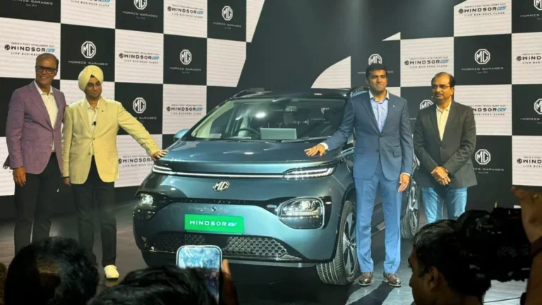 MG Motor India Launced Windsor EV, Priced at Rs. 9.99 Lakhs