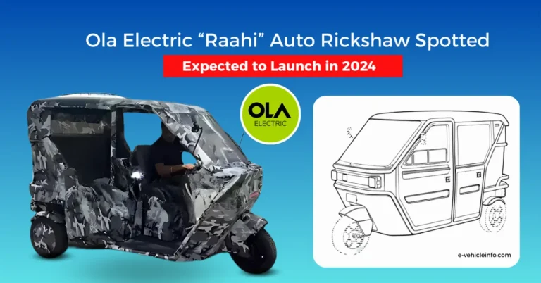 Ola Electric “Raahi” Auto Rickshaw Spotted Testing in India, for the first time