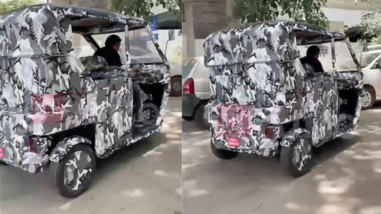 Ola Electric Rickshaw Design Ola Electric "Raahi" Auto Rickshaw Spotted Testing in India, for the first time https://e-vehicleinfo.com/ola-electric-auto-rickshaw-raahi-spotted/