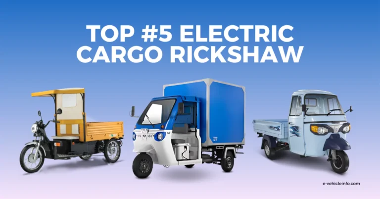 Top 5 Electric Cargo Rickshaws (E Loader) With Payload Capacity