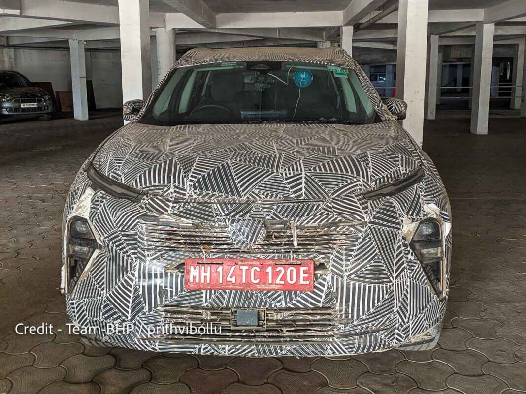 2025 Tata Harrier EV front 1 2025 Tata Harrier EV Spied: Leaked Specs and Interior Details