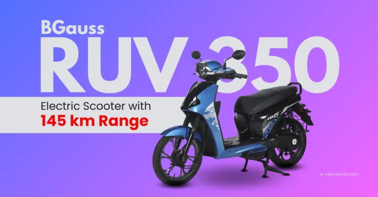 BGuass RUV 350 Price, Range, Features and Specifications