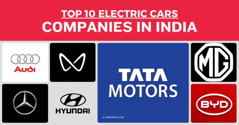 Top 10 Electric Car Companies in India – Latest by 2024