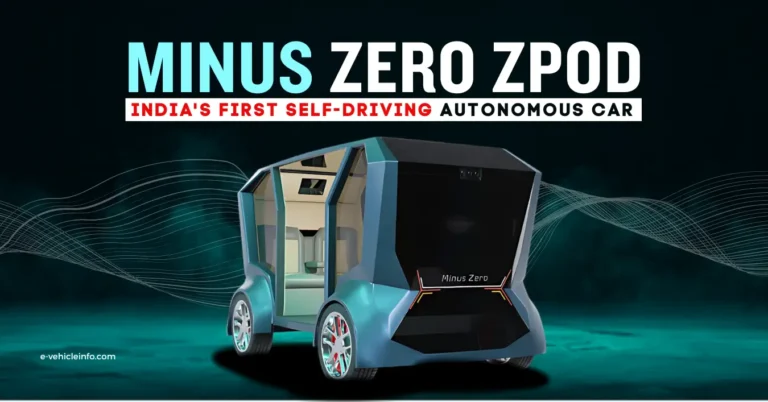 Minus Zero zPod – India’s First Self-Driving Autonomous Electric Car