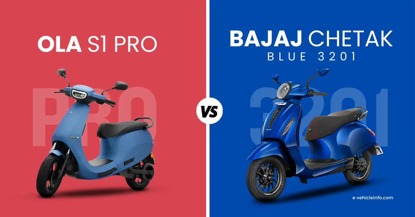 Ola Electric S1 Pro vs Bajaj Chetak Blue 3201 2 Ola S1 Pro vs Bajaj Chetak Blue 3201 - Which electric scooter is best? https://e-vehicleinfo.com/ola-s1-pro-vs-bajaj-chetak-blue-3201-best-electric-scooter/