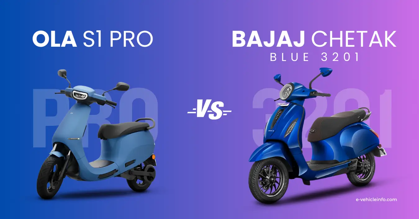 Ola Electric S1 Pro vs Bajaj Chetak Blue 3201