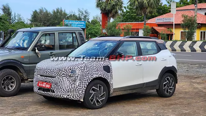 XUV3XO EV front Mahindra XUV3X0 EV spied in near-production form – Set to rival Nexon EV https://e-vehicleinfo.com/mahindra-xuv3x0-ev-spied-in-near-production-form-set-to-rival-nexon-ev/