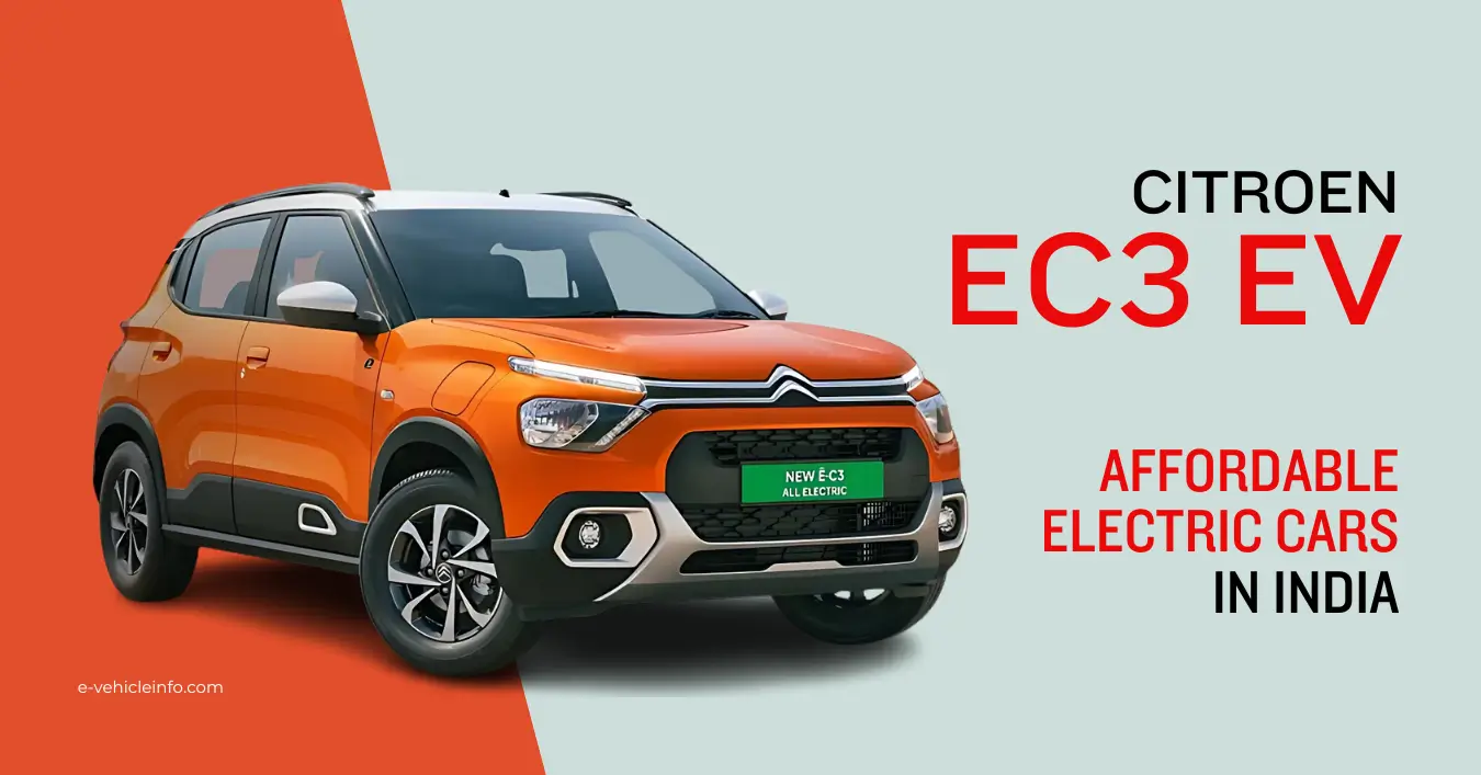 CITROEN EC3 An Affordable electric cars in India CITROËN EC3 - A compact Electric Car, Offer Range of 246 km https://e-vehicleinfo.com/citroen-ec3-compact-electric-car/