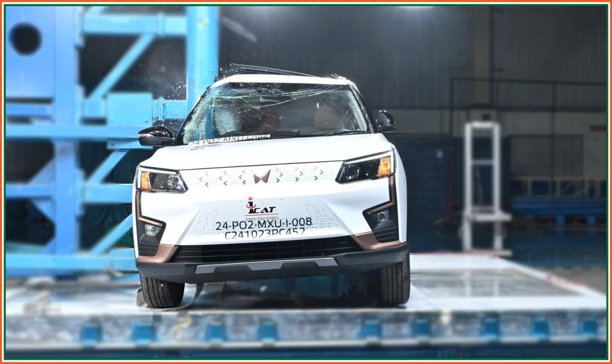 Frontal Offset Barrier side test mahindra xuv 400 e Mahindra XUV400 EV: India's Safest Electric Car with 5 stars in Bharat NCAP Safety Rating https://e-vehicleinfo.com/mahindra-xuv400-ev-safest-electric-car-bharat-ncap-safety-rating/