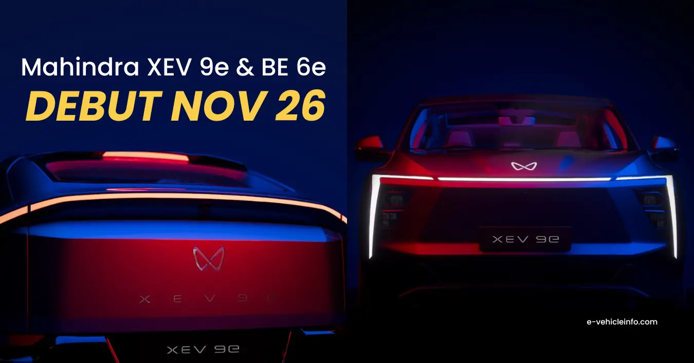 Mahindra To Debut XEV 9e, BE 6e Electric SUVs On Nov 26, Price, Specs, And More