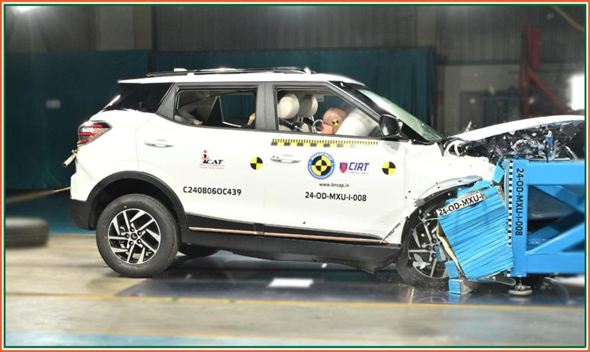 Mahindra XUV 400 ev Frontal Offset Barrier Test Results Mahindra XUV400 EV: India's Safest Electric Car with 5 stars in Bharat NCAP Safety Rating https://e-vehicleinfo.com/mahindra-xuv400-ev-safest-electric-car-bharat-ncap-safety-rating/