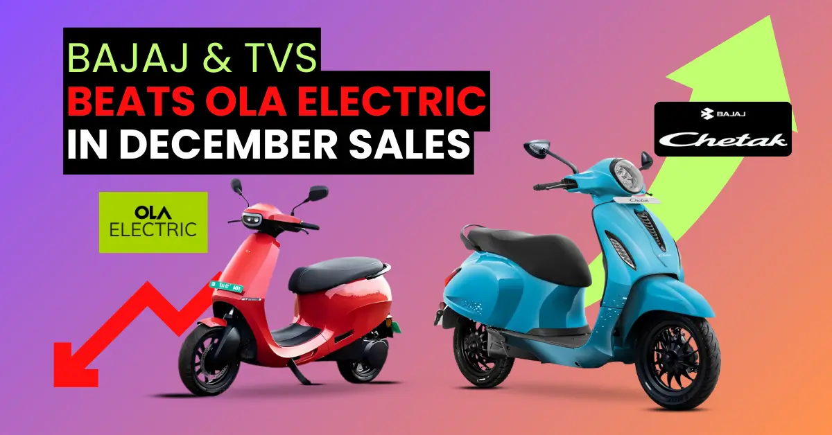 Bajaj and TVS Motors Beat Ola Electric in December 2024 Sales 