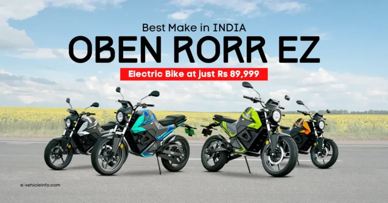 Best Electric Bike at just Rs 89,999/- Oben Roar EZ, All Details & Ride Review