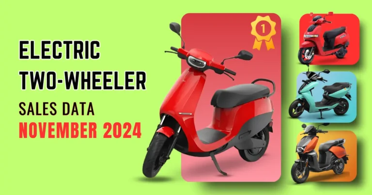 Electric Two-wheeler Sales Data – November 2024 | Top 10 E2W Companies