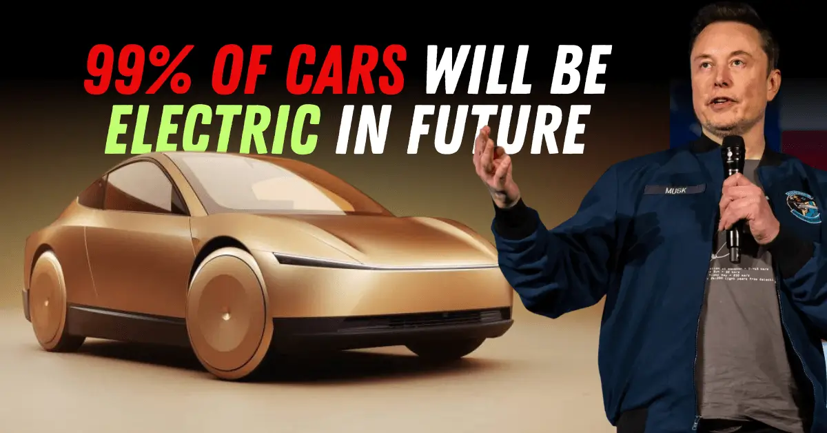 Elon Musk predicts that 99% of cars will be electric and autonomous in the future, likening gas cars to using flip phones. A Global EV Survey shows less than 1% of EV owners switch back to gas car (1)