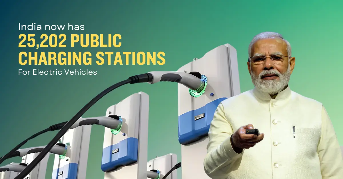 India now has 25,202 public charging stations for electric vehicles