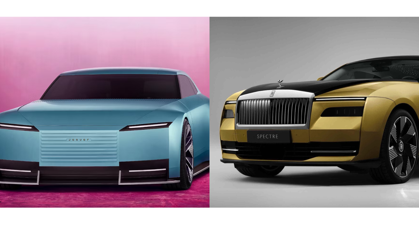 Jaguar type 00 vs Rolls Royce Spectre (1)