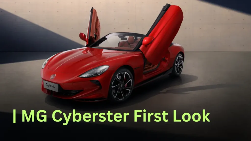 First look of MG Cyberster with electric scissor doors; to be unveiled in January 2025