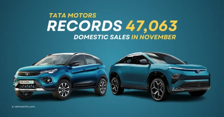 Tata Motors records domestic sales of 47,063 Units in November