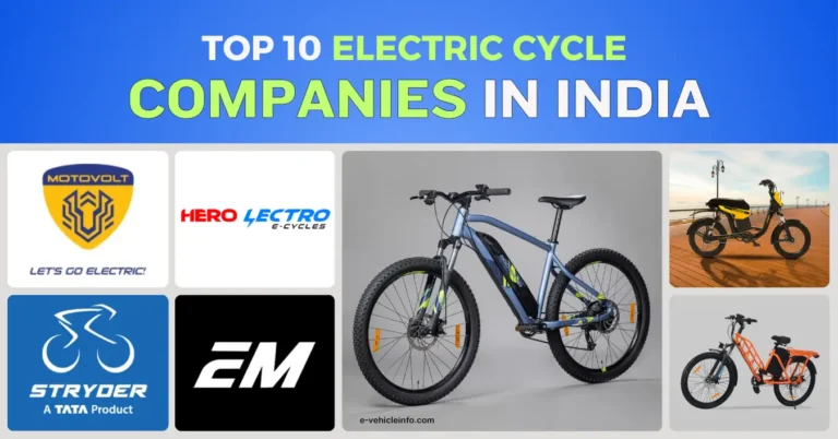 Top 10 Electric Cycle Company in India- Best Companies in 2024