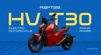 Raptee.HV T30 – High-Performance Electric Bike | 200km Range | CCS 2 Charging Port