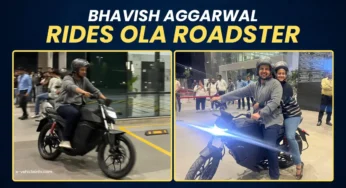 Bhavish Aggarwal Rides New Ola Roadster Motorcycle, See Photos