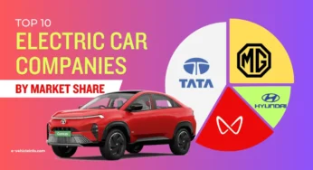 Top 10 Electric Car Companies in India by Market Share in 2025