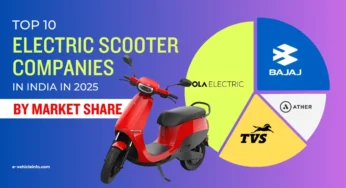 Top 10 Electric Scooter Companies in India by Market Share in 2025