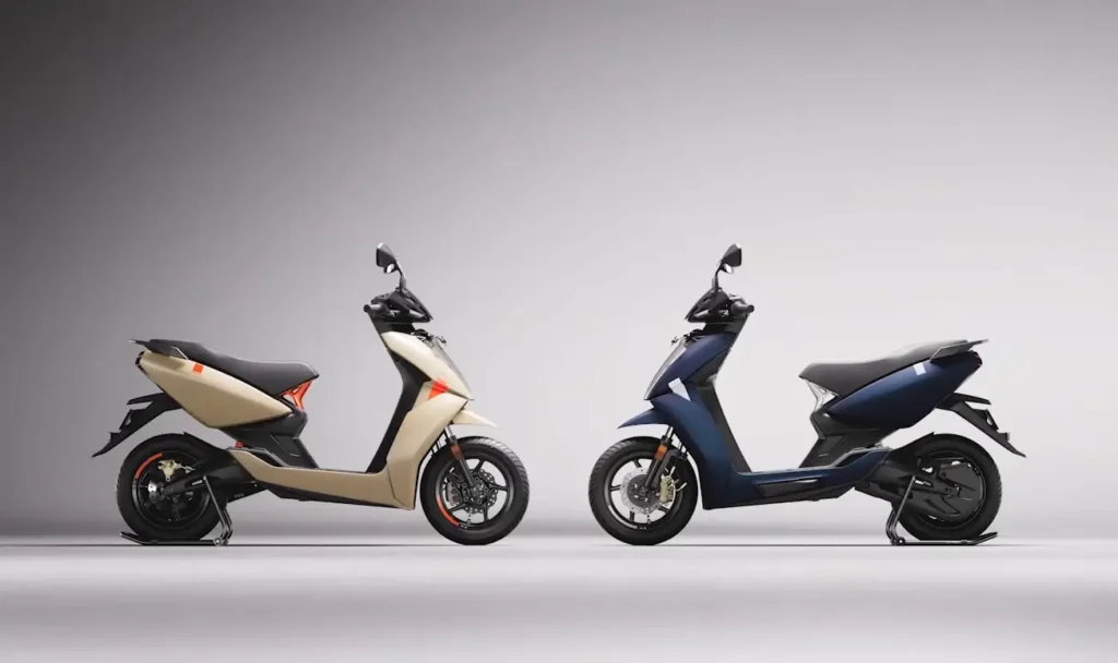 Ather 450S, 450X, and 450 Apex electric scooters: