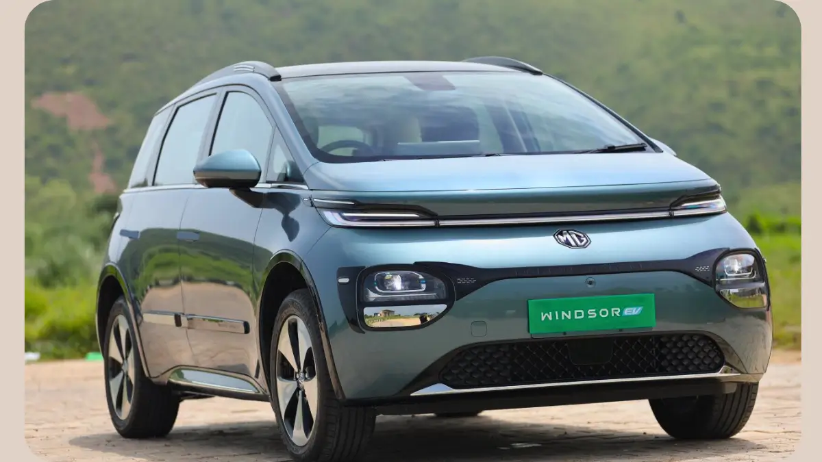 June 2025 Electric Car Sales in India – Top 10 Electric Four-Wheeler Companies 2 MG Windsor EV Exterior