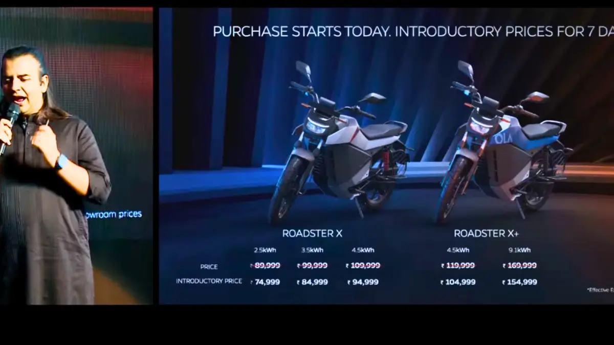 Roadster X Ola Roadster X and Roadster X+ Launched, know Price, Range and more https://e-vehicleinfo.com/ola-roadster-and-roadster-x-motorcycle-price-and-range/