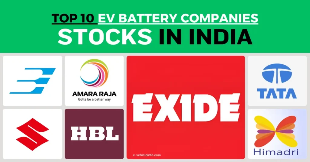 Top 10 Electric Vehicle Battery Company Stocks in India
